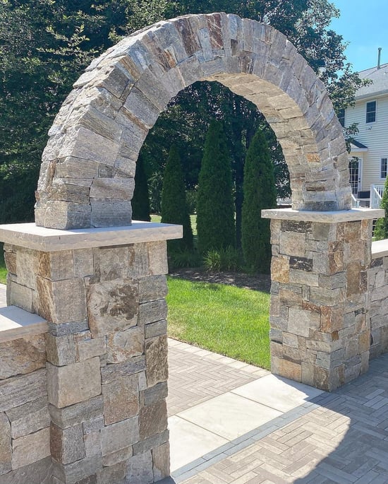 Sterling Tan Rougly Squares & Rectangles archway