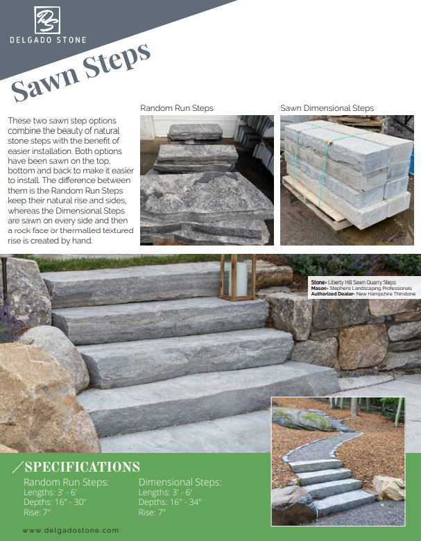 Sawn Natural Steps Spec Guide