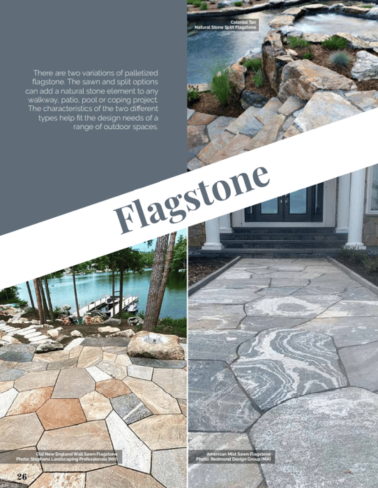 Natural flagstone material