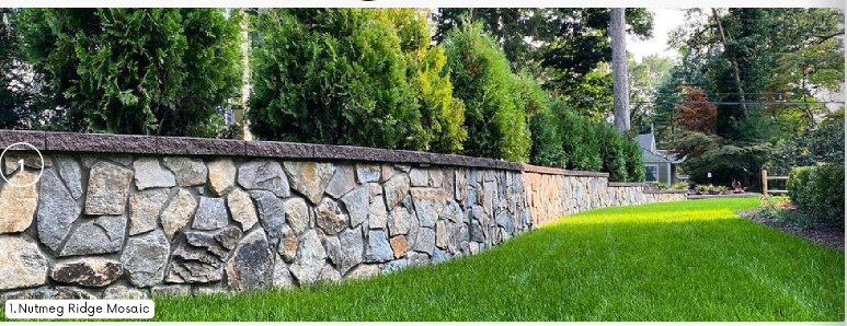 Nutmeg Ridge Mosaic Retianing Wall