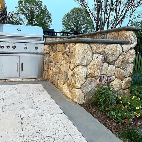 Old New England Rounds outdoor kitchen