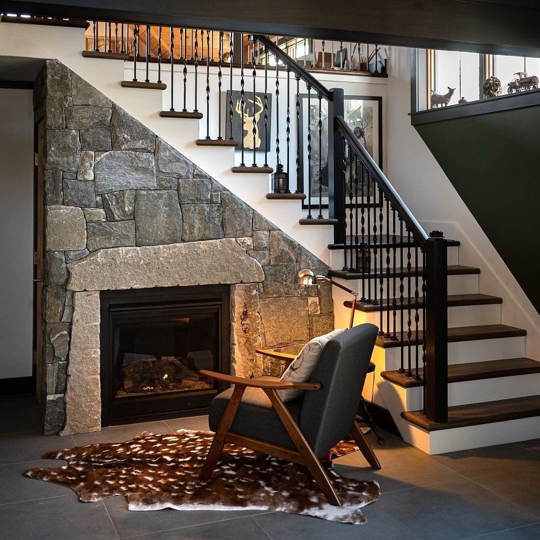 3 Unique Interior Fireplaces Featuring Natural Stone Veneer