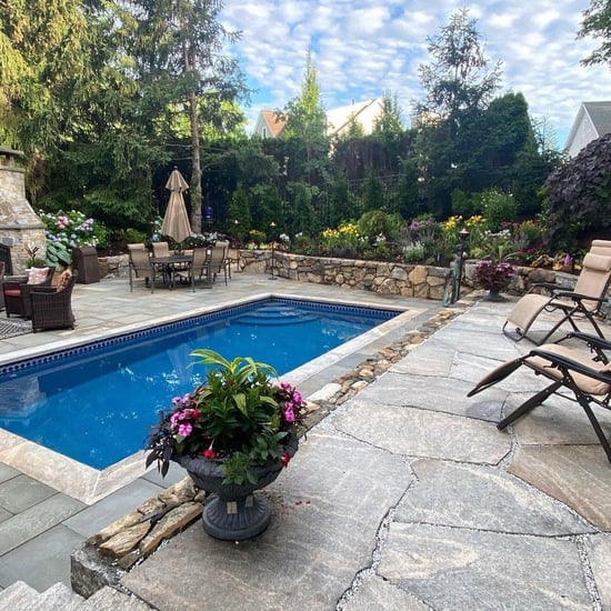 Old New England Wall Mosaic and Liberty Hill Flagstone