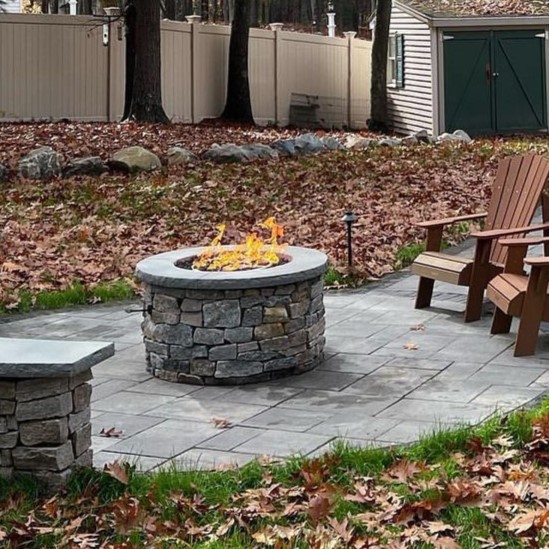 CT Blend natural stone firepit