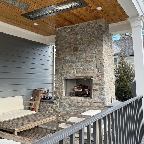 CT Blend Ashlar outdoor fireplace
