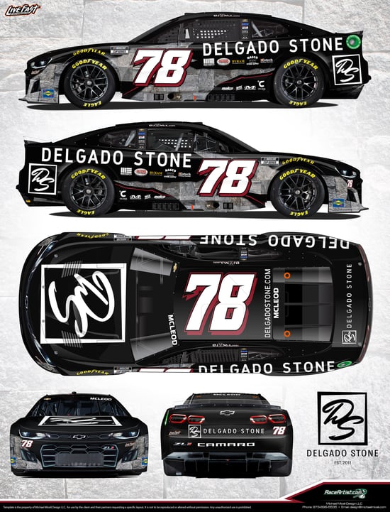 Delgado Stone/Live Fast Motorsports Collaboration