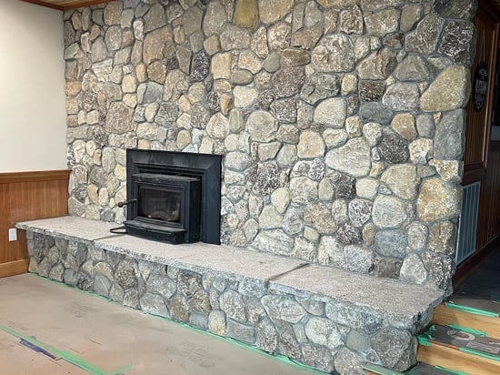Old New England Rounds fireplace