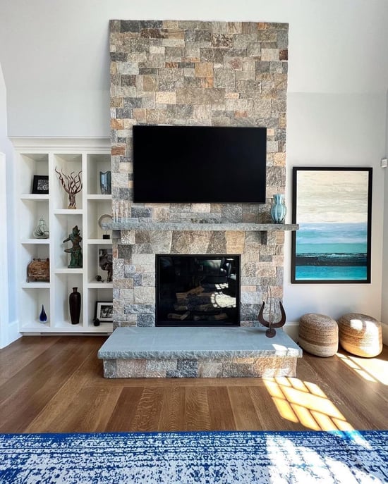 CT Blend fireplace by Executive Landscaping