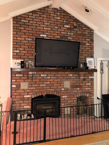 Brick Fireplace 
