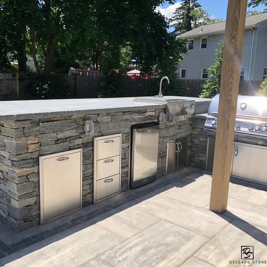 Black Ash Ledge Outdoor Kitchen