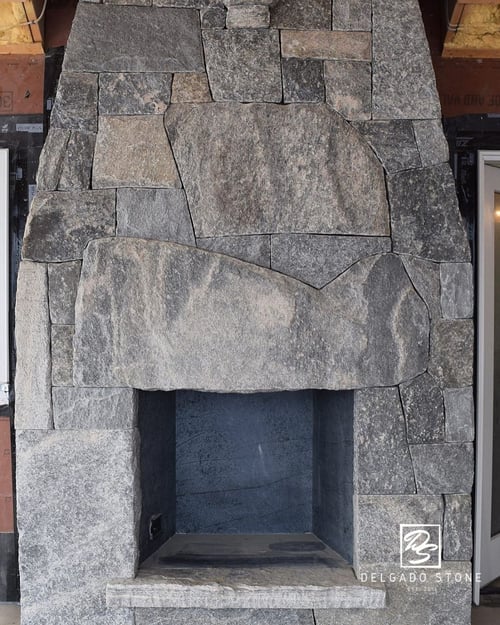 Natural Stone Fireplace