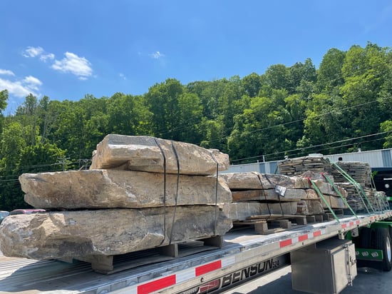 Colonial Tan Quarry Steps, palletized