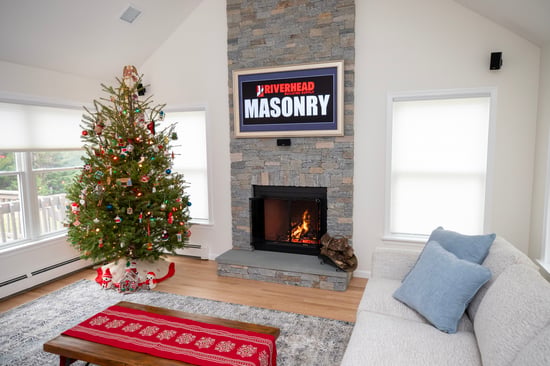 CT Blend Ledgestone Interior Fireplace Design