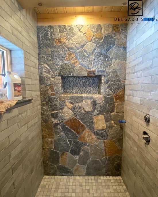 CT Blend Mosaic Shower Wall