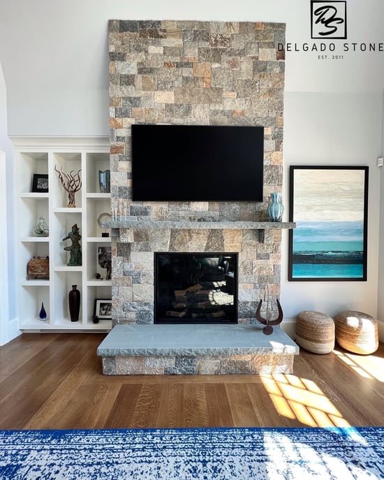CT Blend Roughly Squares & Rectangles Interior Fireplace