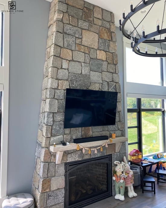 CT Blend Roughly Squares & Rectangles Interior Fireplace