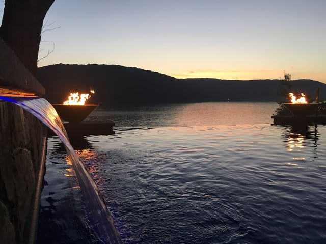 Natural Stone Infinity Pool