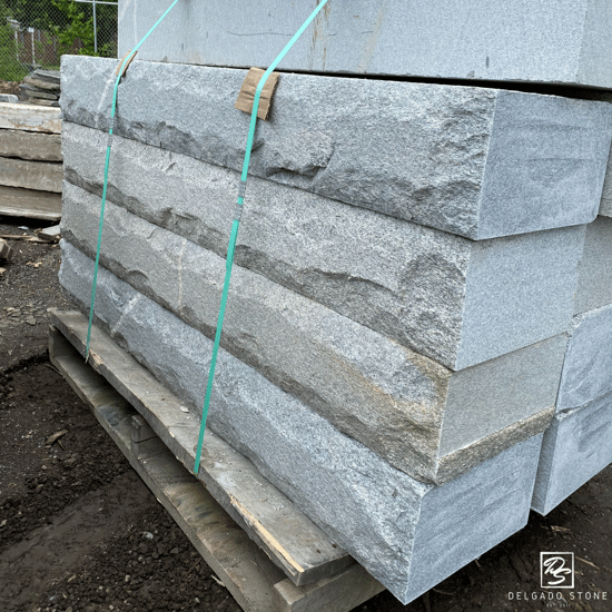 Dusty Rose Steps stacked on a pallet