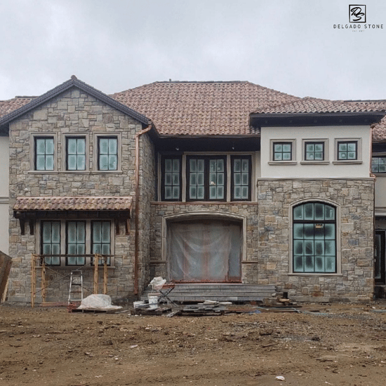 Sterling Tan Squares & Recs and Strip Exterior Design 
