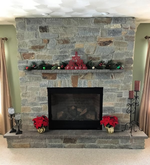 Holiday Fireplace Decor