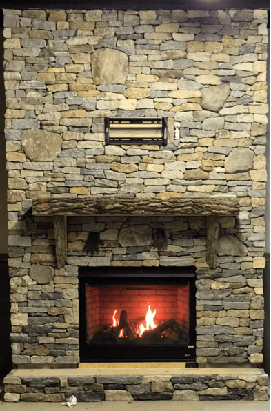 Ledgestone Fireplace