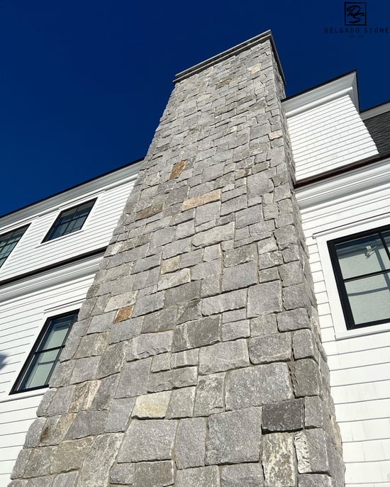 Fitzwilliam Roughly Squares & Recs Natural Stone Chimney