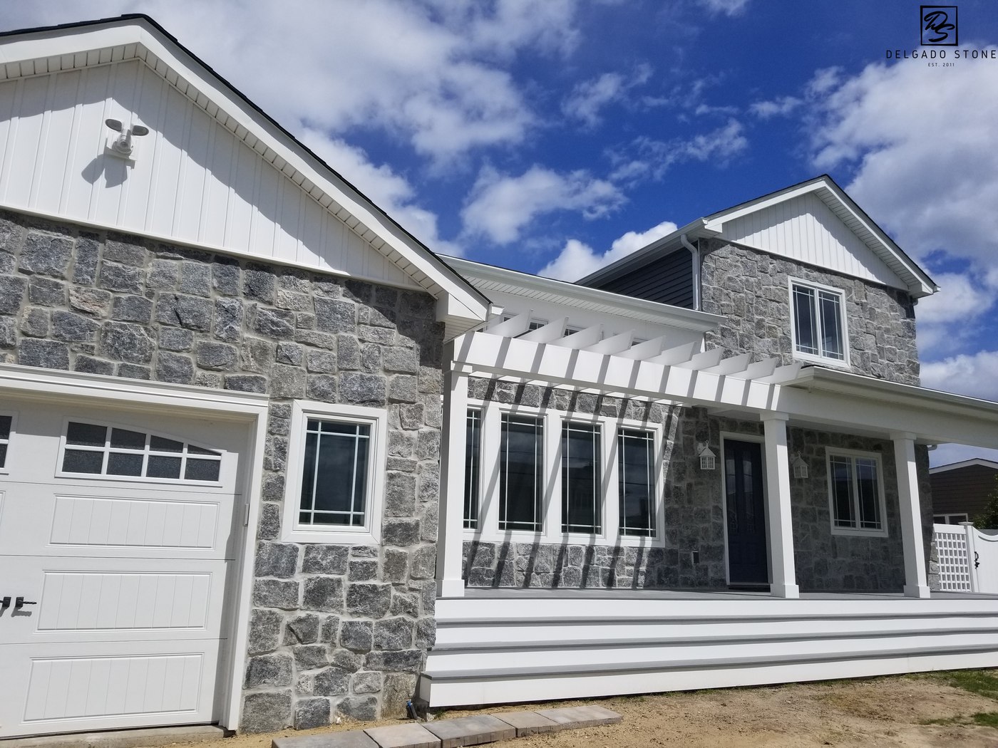 Greenwich Blue natural stone siding