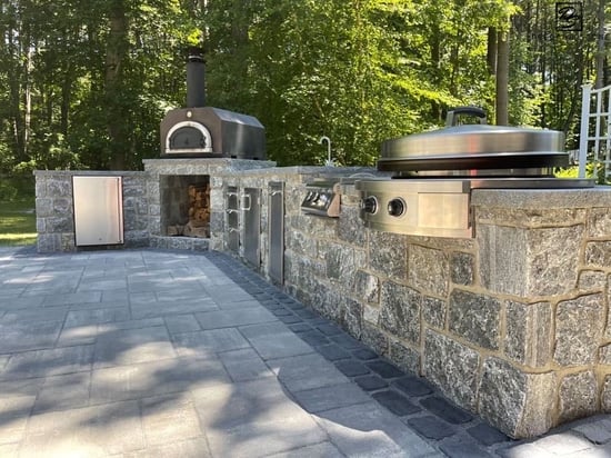Greenwich Blue Roughly Squares & Rectangles Outdoor Kitchen
