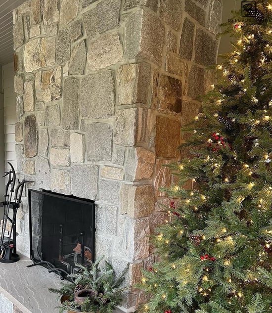 Harbor Mist Roughly Squares & Rectangles Interior Fireplace