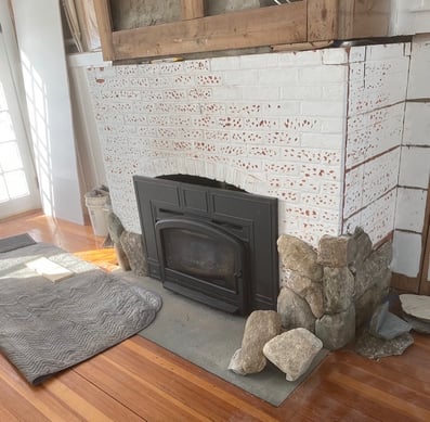 Fireplace redesign project