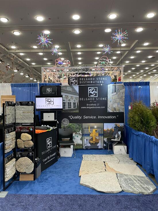 Delgado Stone trade show booth