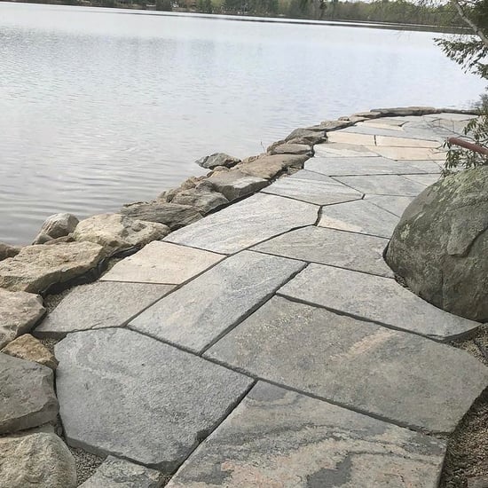 Liberty Hill flagstone walkway