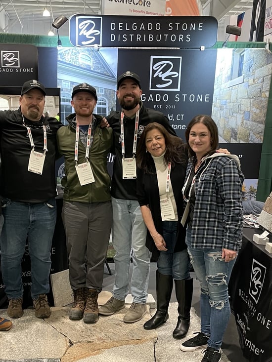 Part of Delgado Stone team at Northeast Hardscape Expo at Mohegan Sun