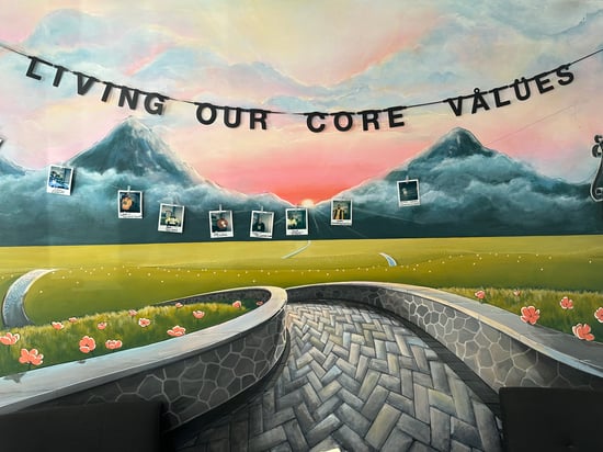 Delgado Stone company journey mural