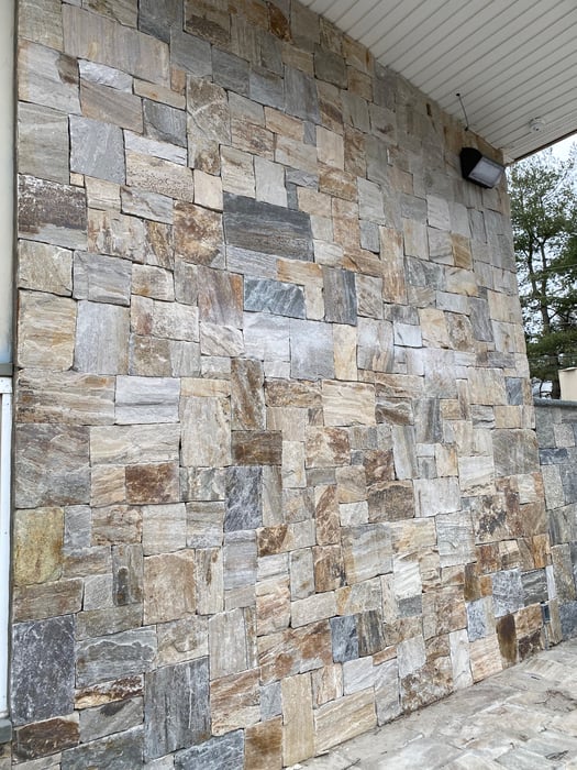 Sterling Tan Squares and Rectangles Siding