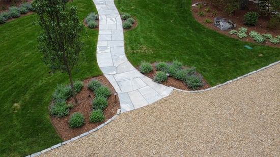 Liberty Hill Sawn Flagstone Walkway