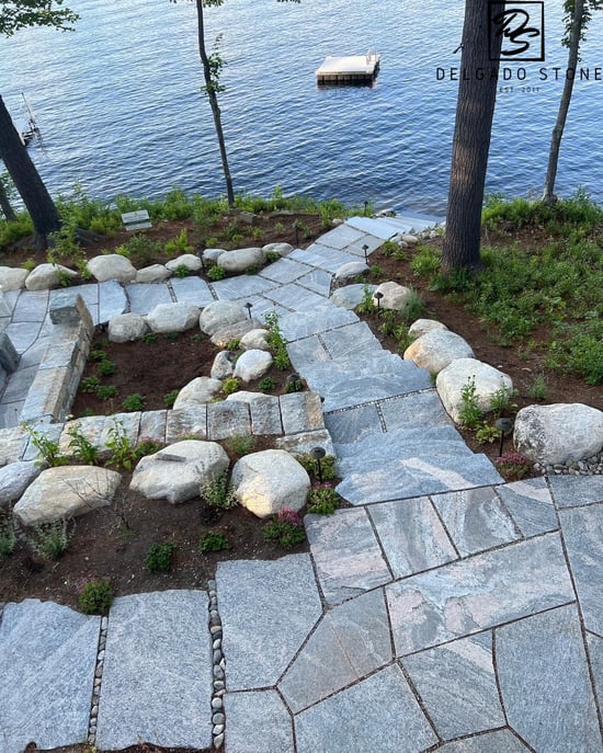 Liberty Hill Sawn Flagstone Patio