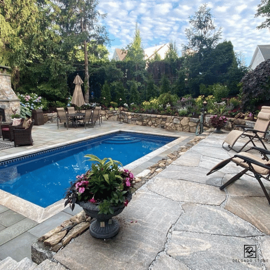 Liberty Hill Sawn Flagstone Patio