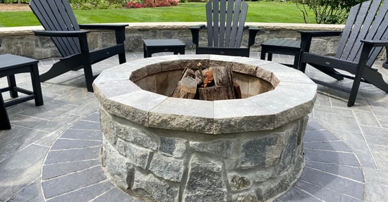Liberty Hill Roughly Squares & Rectangles Natural Stone Fire Pit