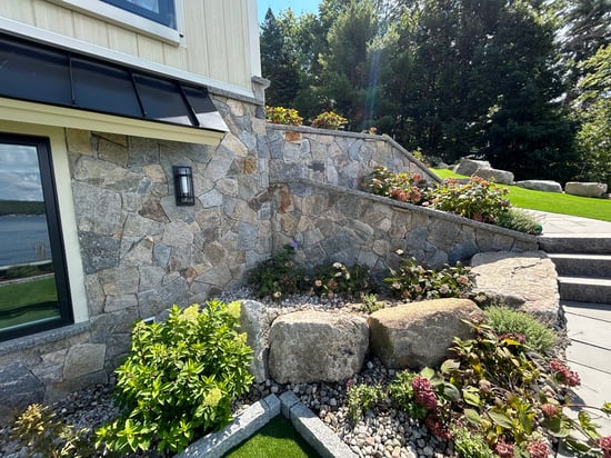 Montauk Blend Mosaic Foundation and Accent Wall