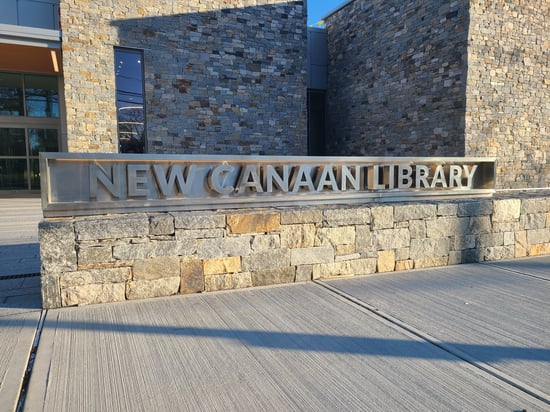 New Canaan Library Sign2