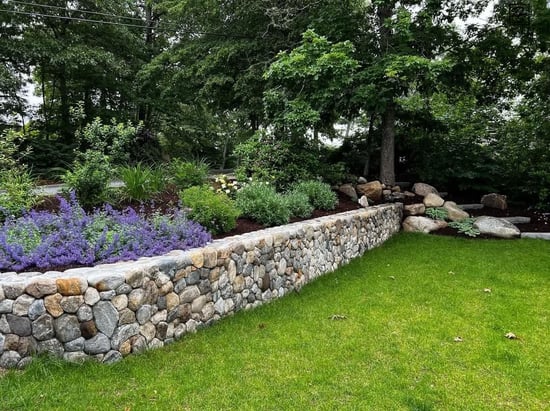 Old New England Rounds Stone Wall