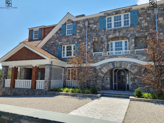 Old New England Wall Roughly Squares & Recs Exterior Design