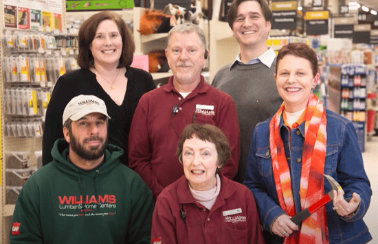 A few members of the Williams Lumber team onsite