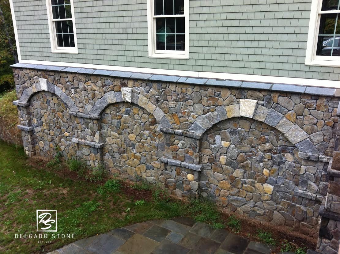 Split Fieldstone Mosaic Natural Stone Siding 