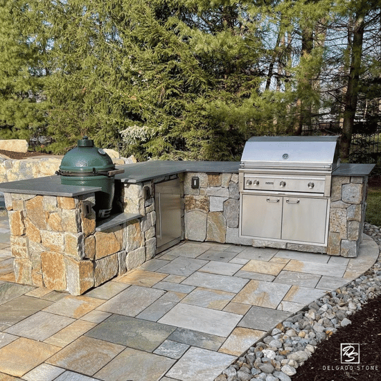 Spruce Mountain Roughly Squares & Rectangles Outdoor Kitchen by TFUF Enterprises