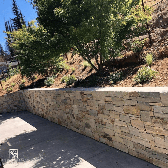 Sterling Tan Ashlar Stone Wall