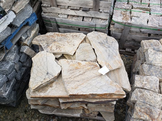 A Pallet of Sterling Tan Split Flagstone
