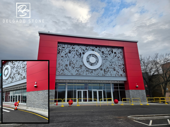 Greenwich Blue Natural Thinstone Veneer Commercial Design